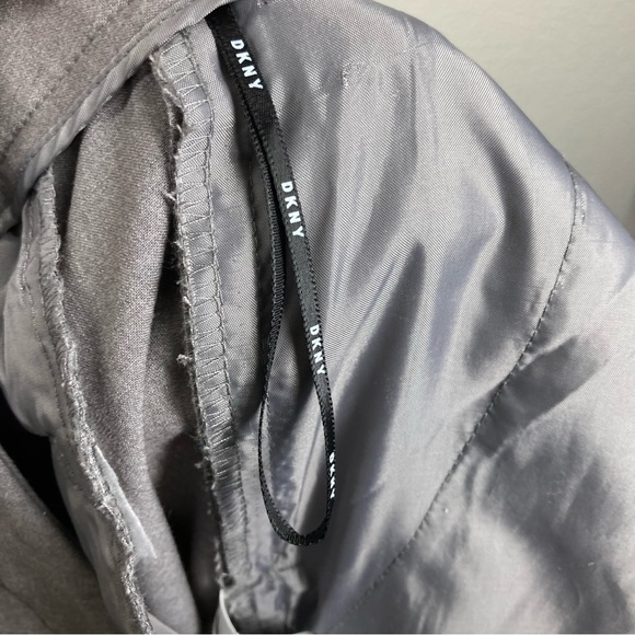 DKNY Womens Dress Pant Gray 10 Straight Leg Trousers Rayon Minimalist - Picture 14 of 16